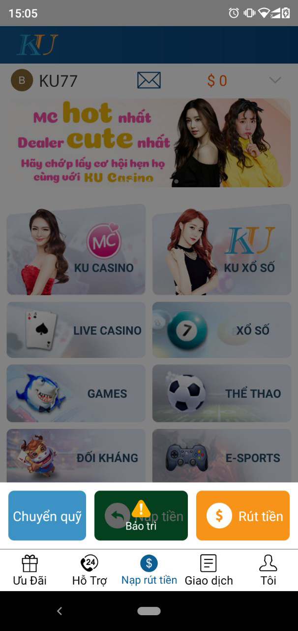 Hướng dẫn mở khóa nạp tiền và rút tiền KUBET